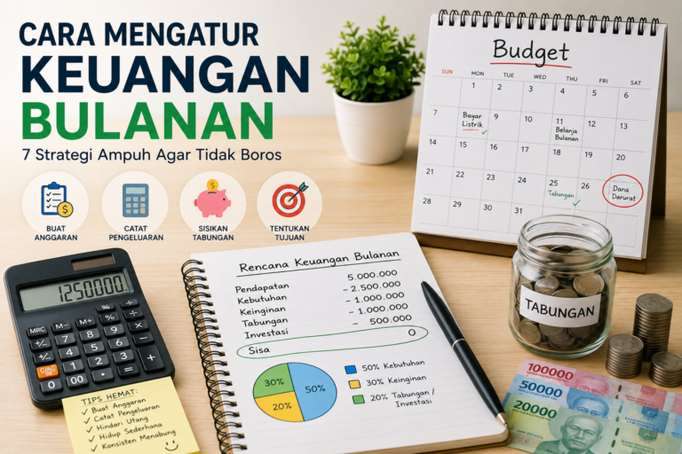 cara mengatur keuangan bulanan sederhana